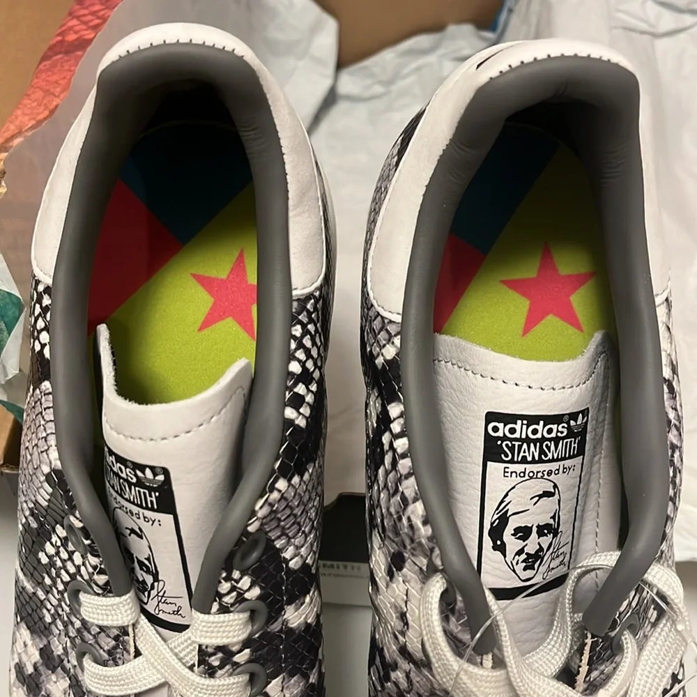 Adidas originals Stan Smith snakeskin shoes sneakers EH0151 new mens size 11 - Picture 10 of 15
